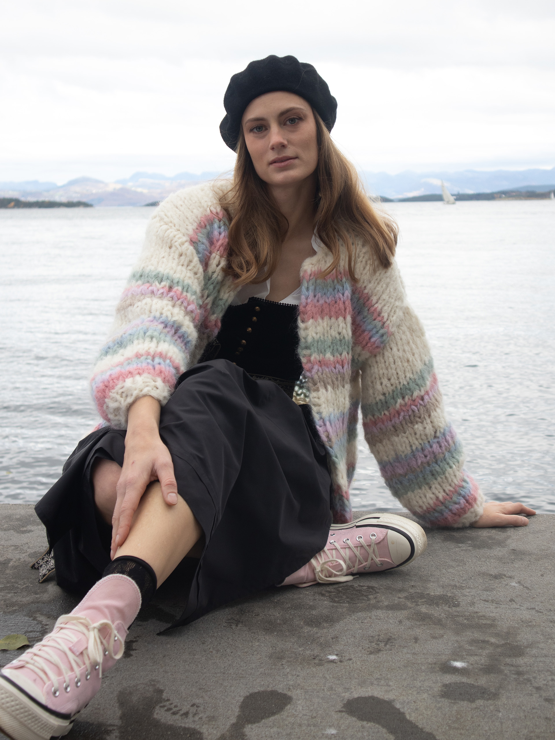 03-14B Wildflower chunky jakke