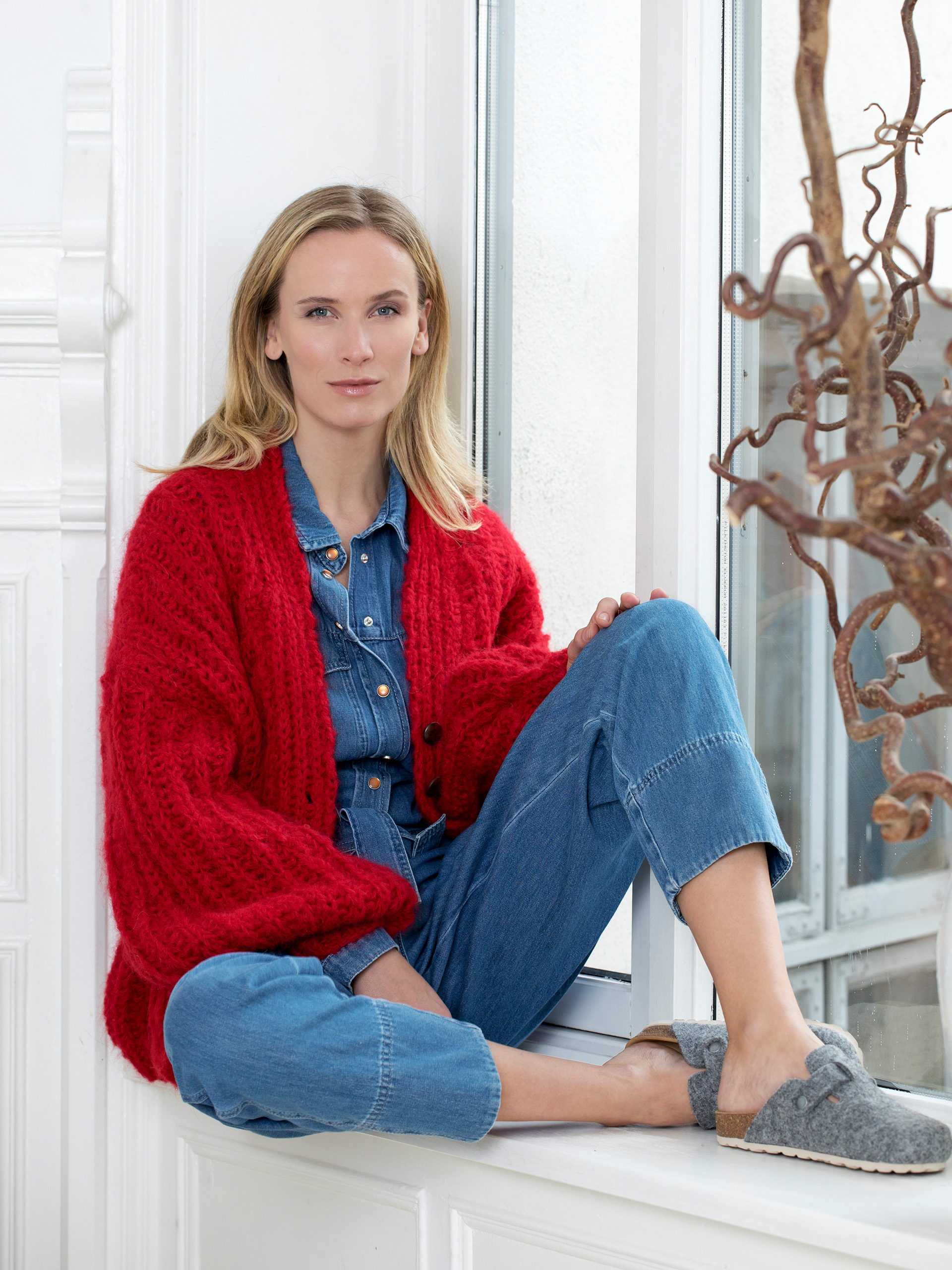 03-17D Sunstone kort cardigan