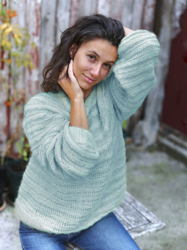 MELT tröja ljus havsgrönt