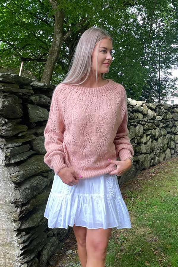 101-02 Girasol tröja persika