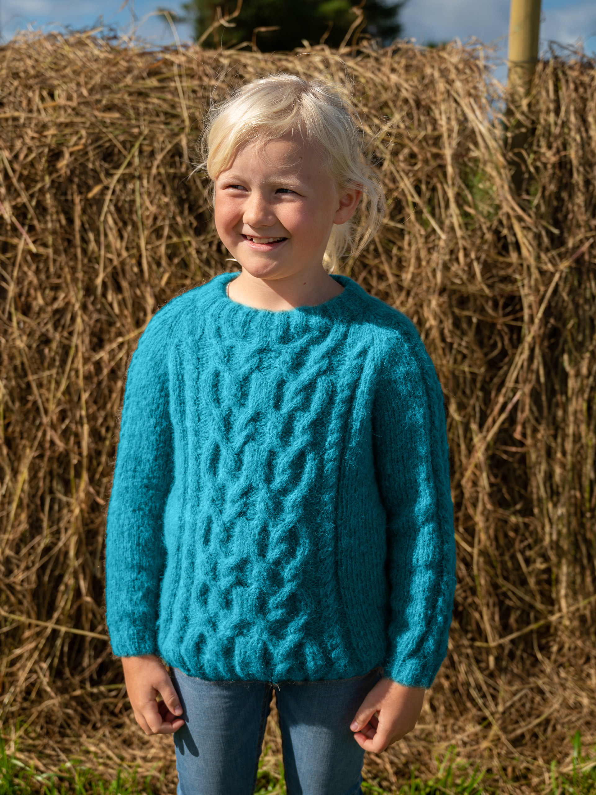 114-05g Ametyst genser turkis