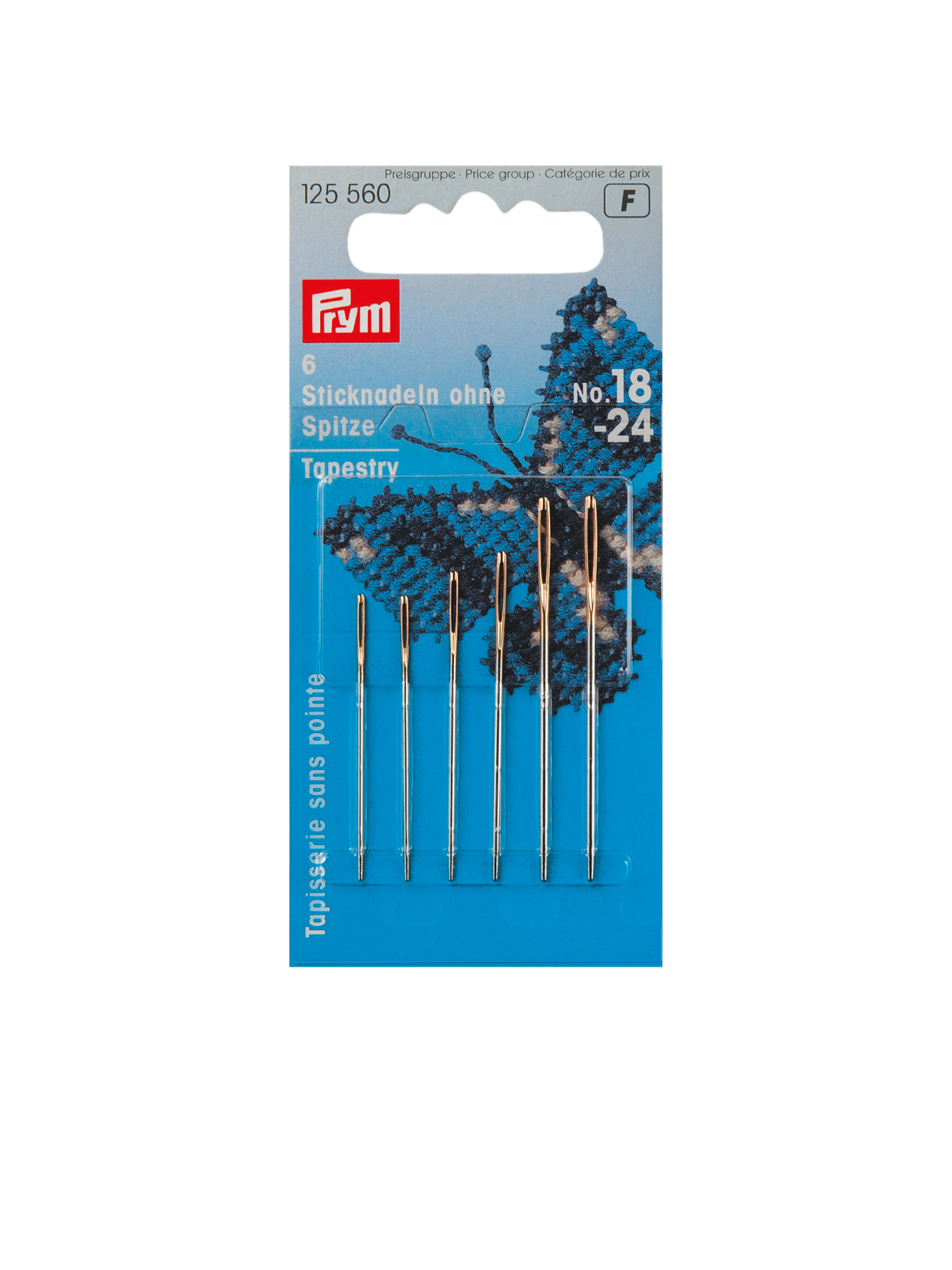 Prym - 6st Broderinål - Butt No. 18-24