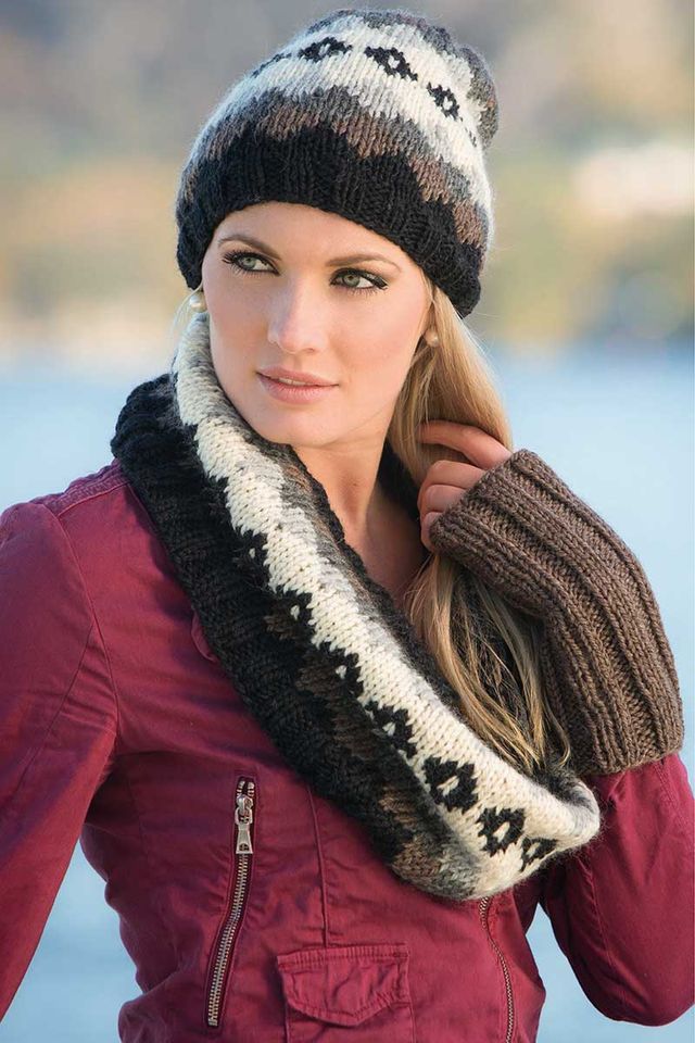 1309-7 Halstørklæde, Hat & Pulsvarmere