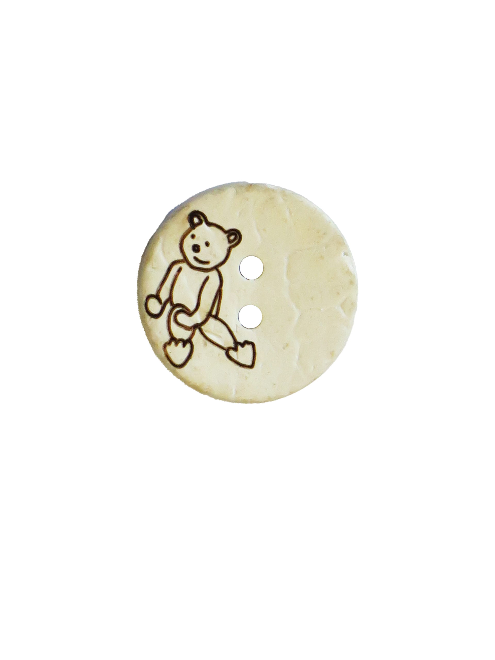 Kokosknap med nallebjörn, 15mm