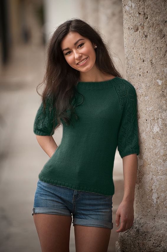 1706-7 Suna top mørkgrå