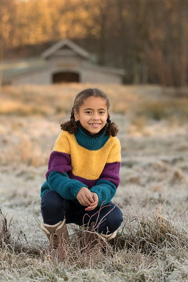 1902-8 Bea tröja petrol