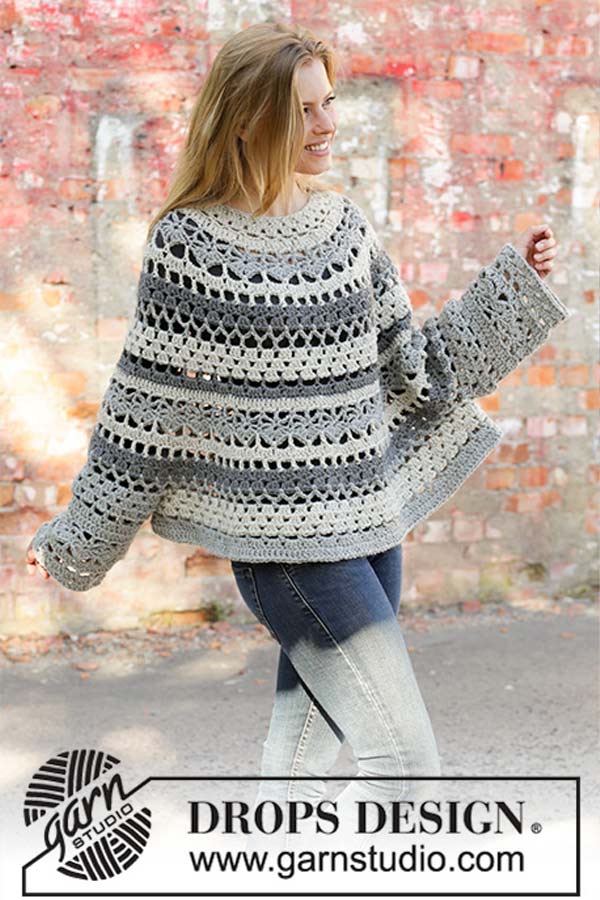 195-27 Insolence poncho tröja 