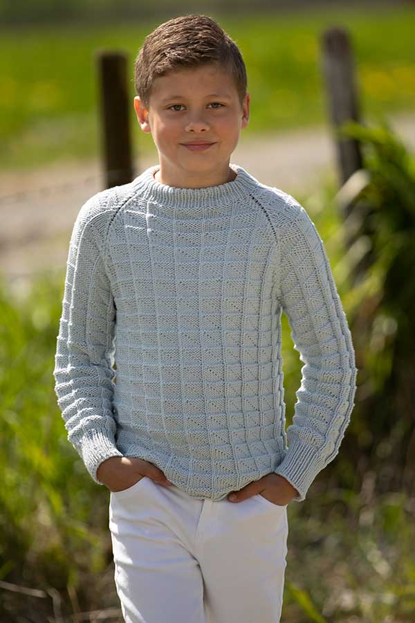 19-11 Lille vårgenser denim