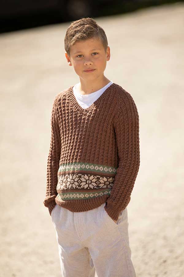 19-11 Lille vårgenser denim