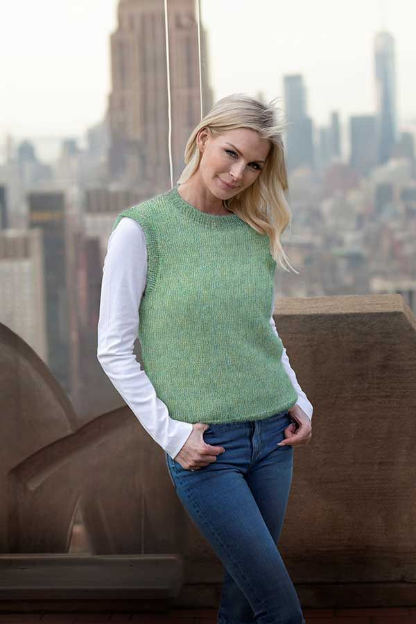 2025-1e Clara vest lime