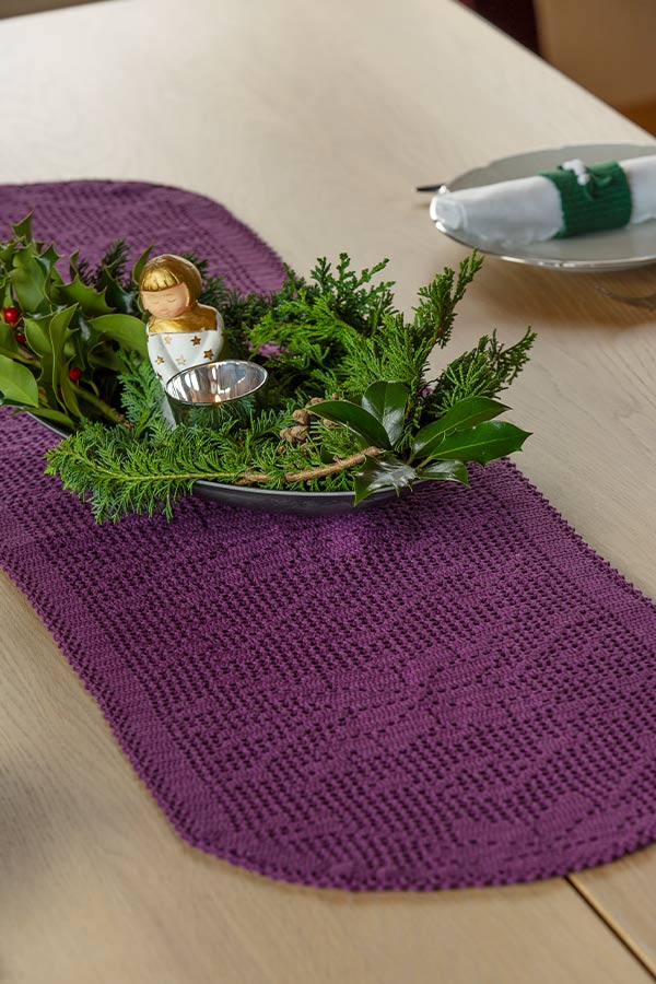 2030-1 Heklet løper lilla