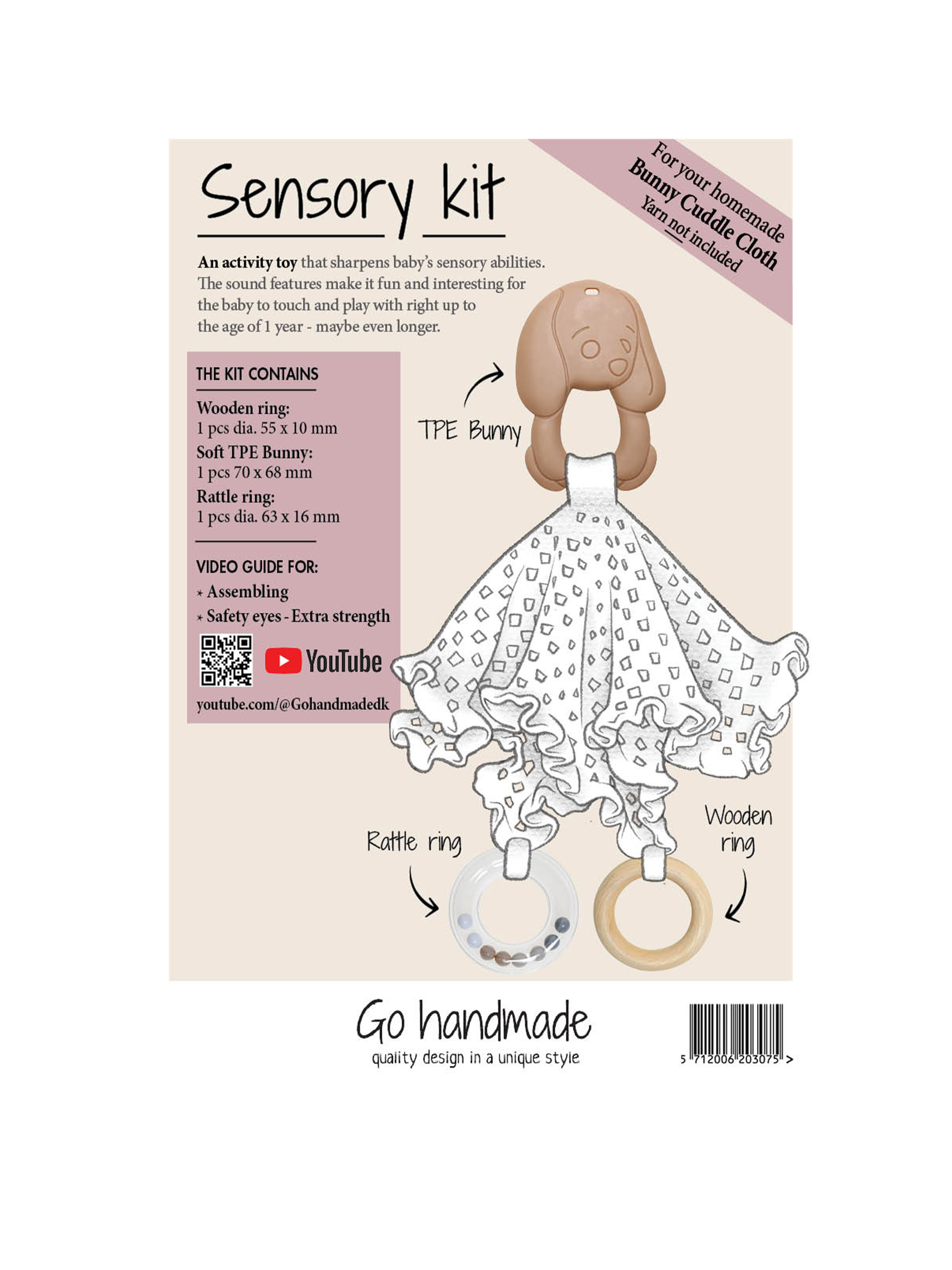 Sensory Kit - Snuttefilt kanin
