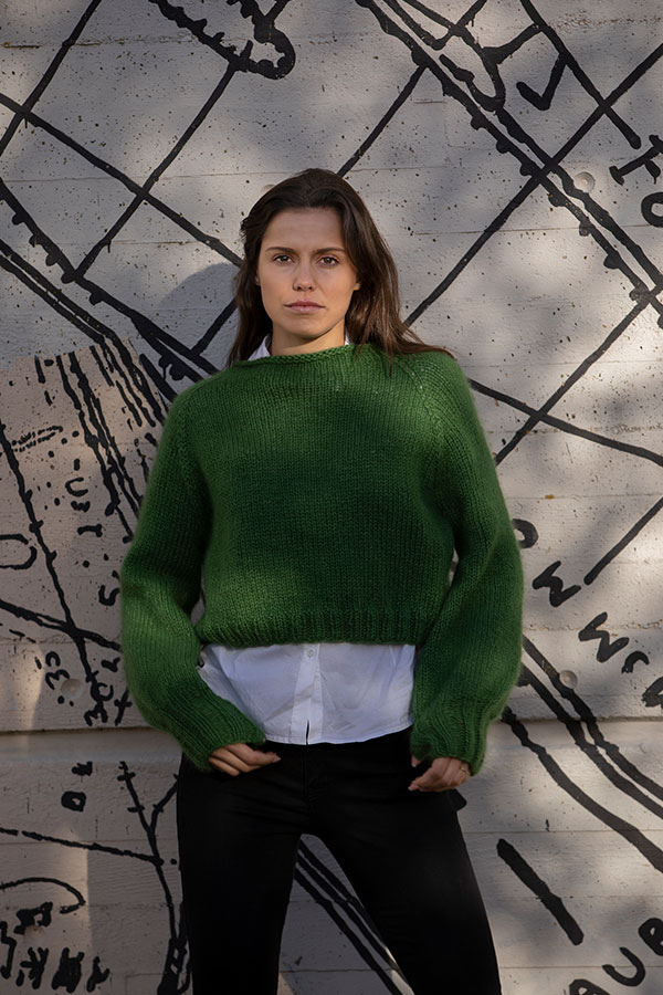 2031-3b Fri genser grønn