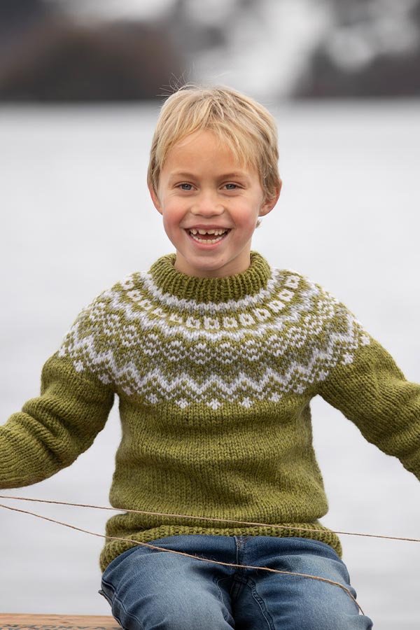 2101-2 Stølen genser grønn