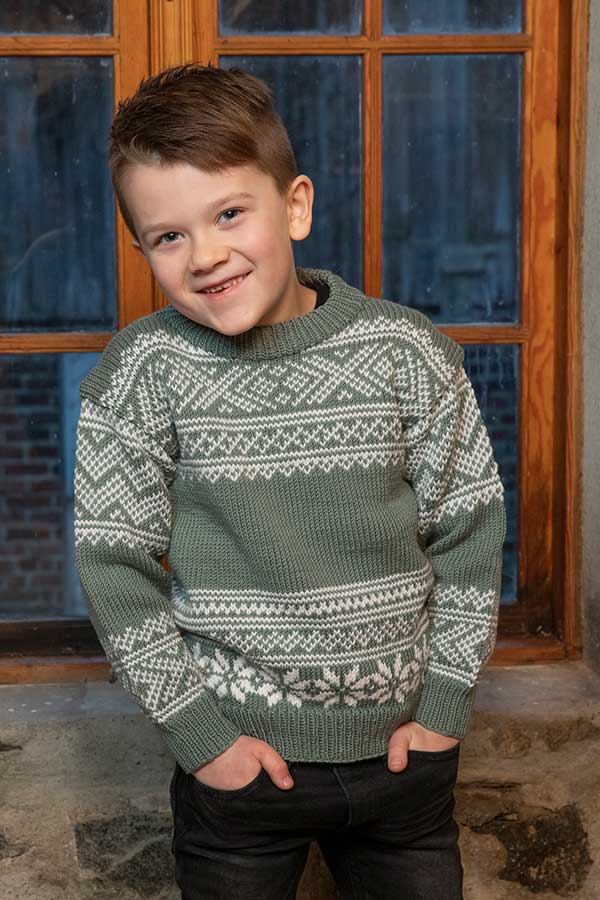 2105-05 Setesdal genser grønn