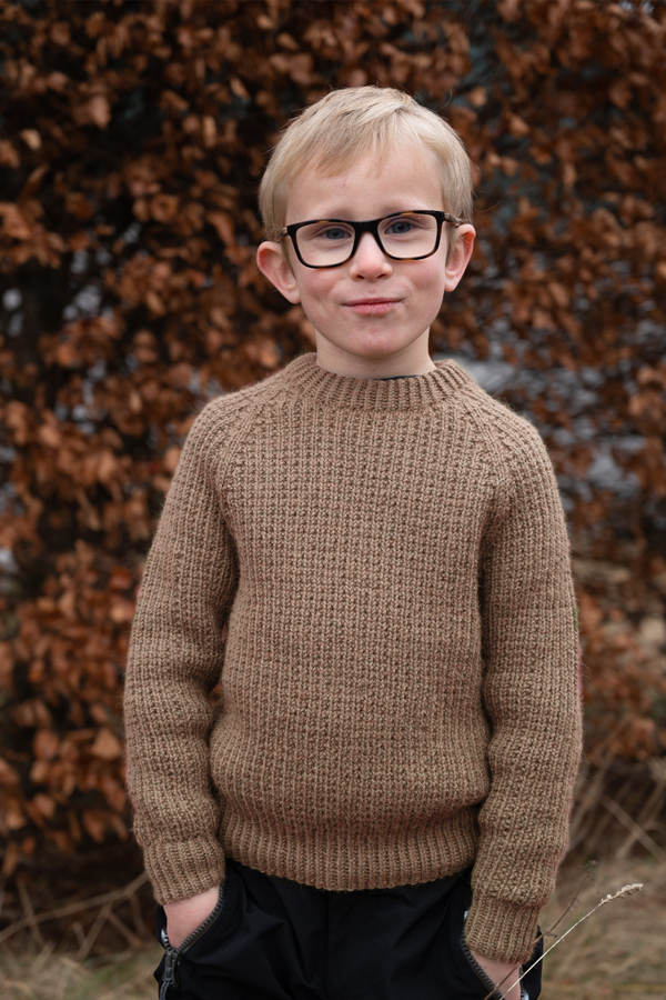 Hafjell tröja ljus brunmelerad