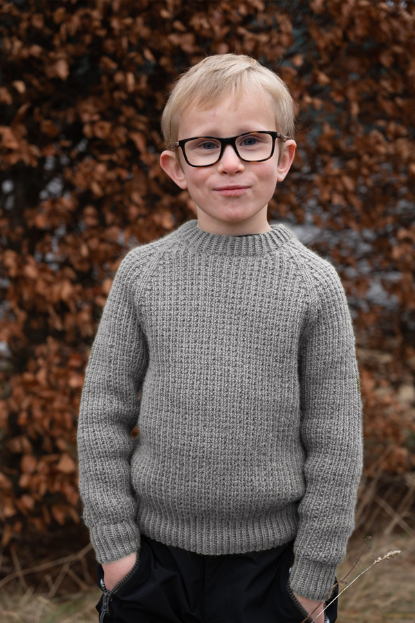 Hafjell tröja ljus gråmelerad