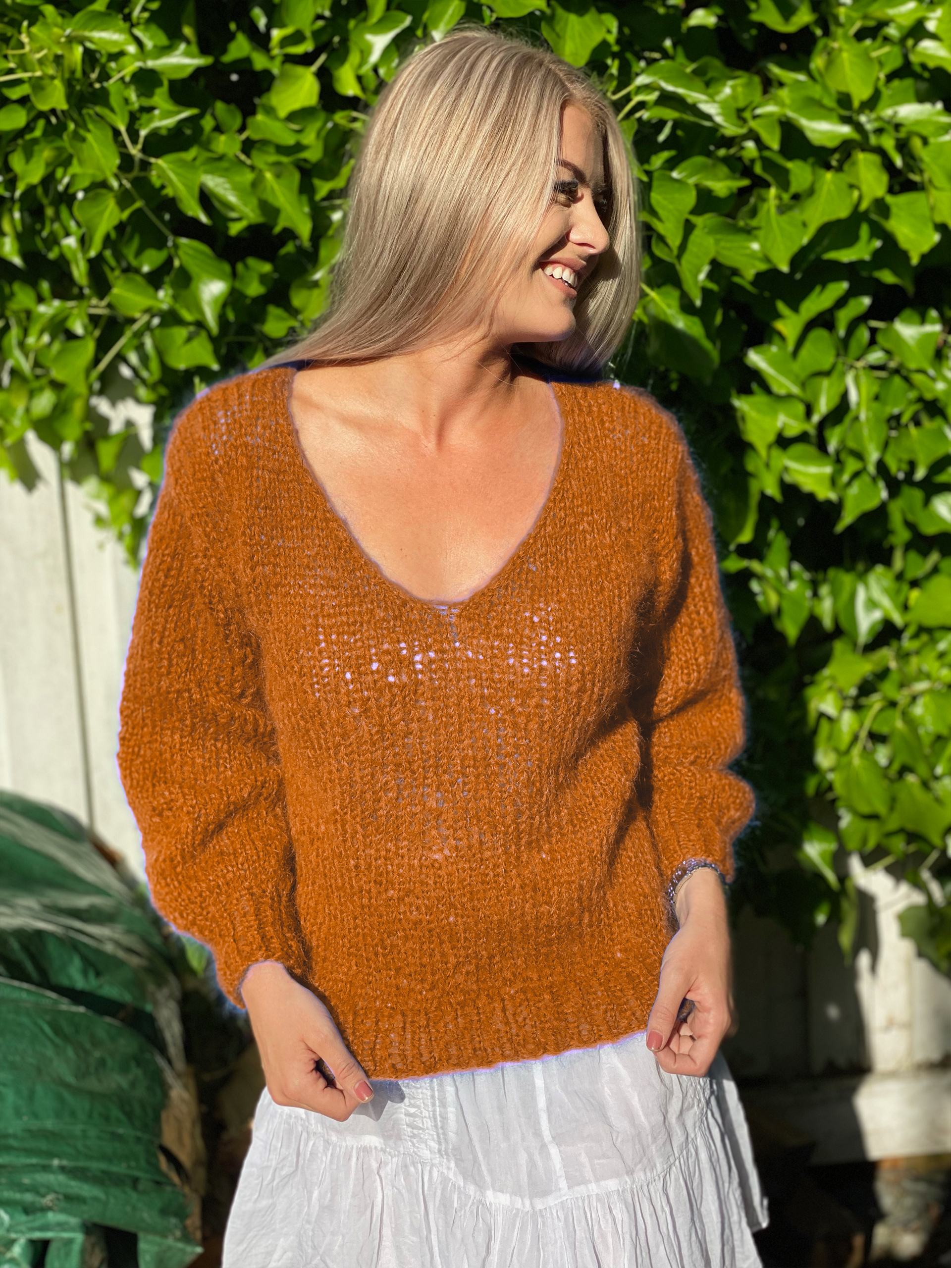 Amanda tröja safran