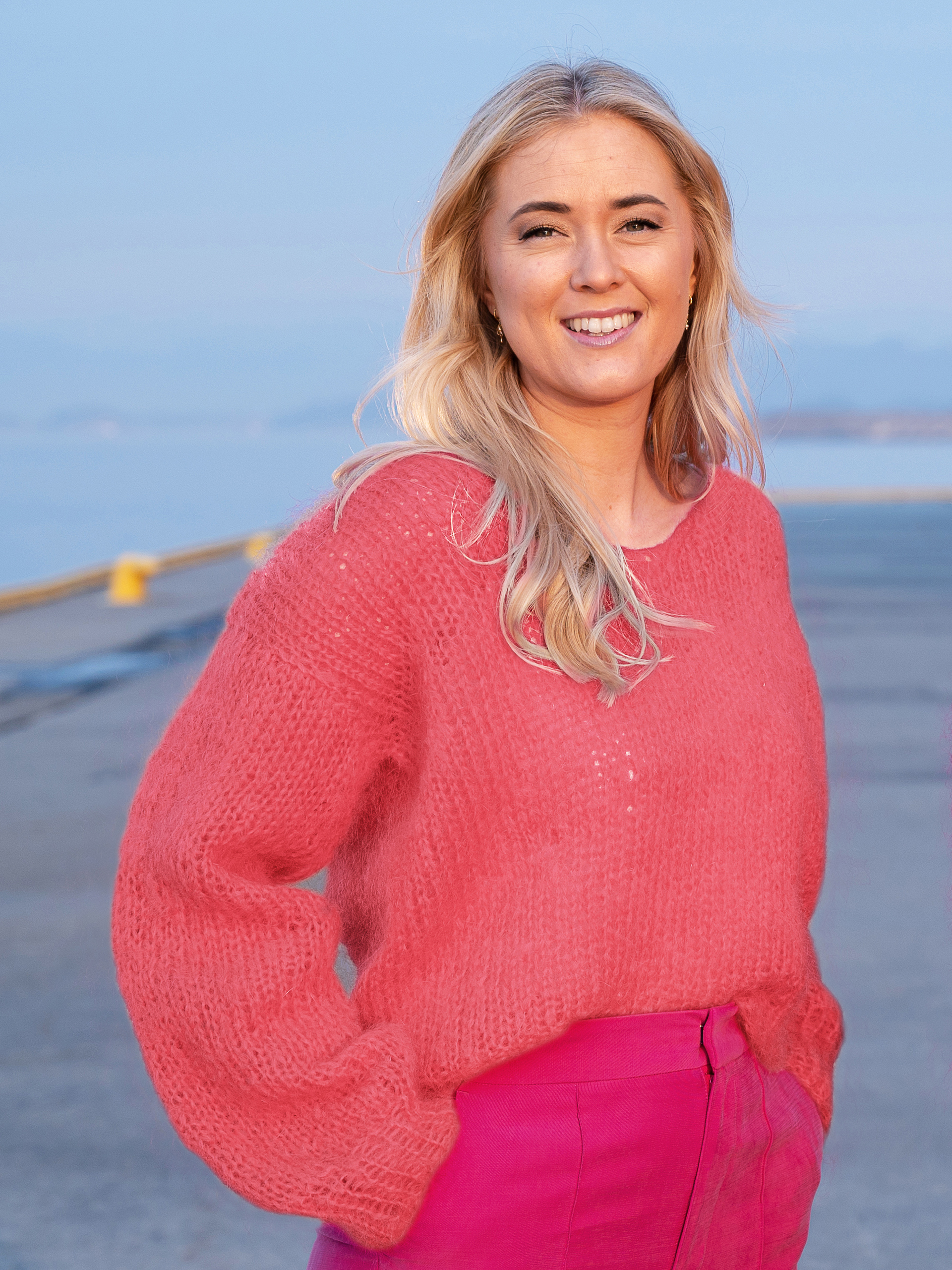 Amanda tröja korall