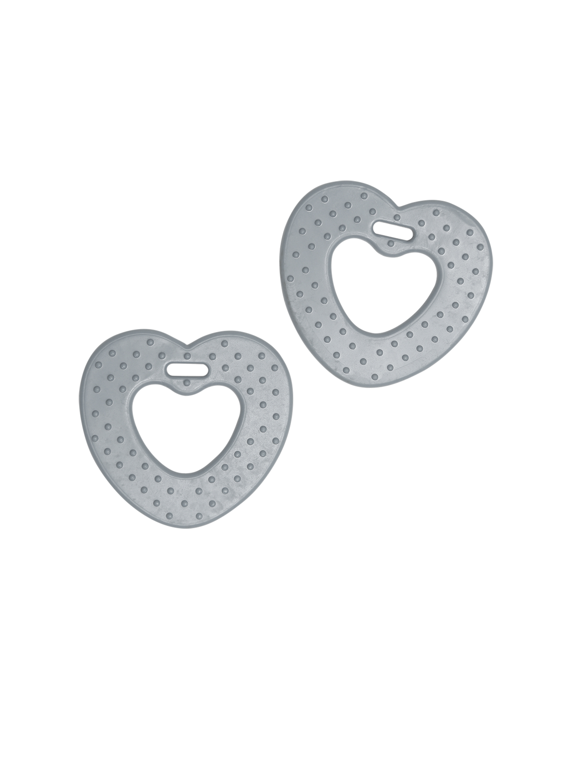 Myk TPE figur - hjerte - grå