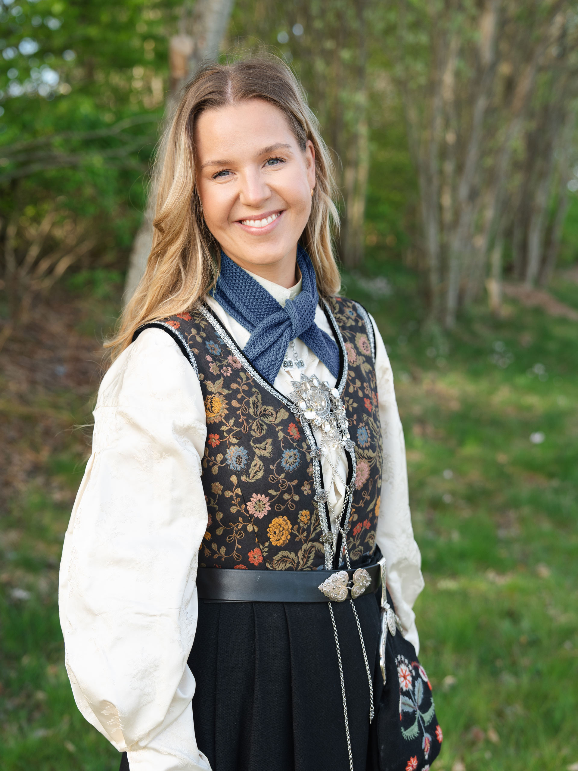 Softie scarf - Himmelblå/Pure merino light