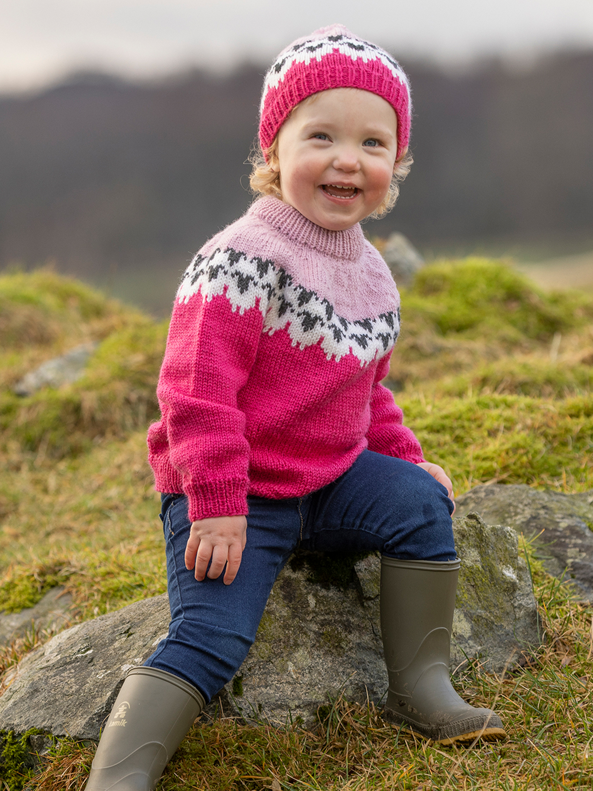 2309-02a Flokken genser barn