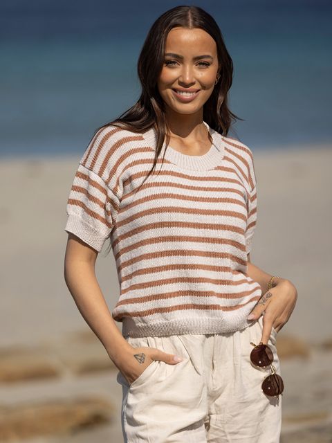 2321-4 Marisol t-skjorte sand