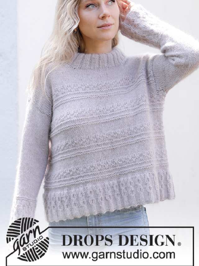 243-15 Lavender Romance Sweater