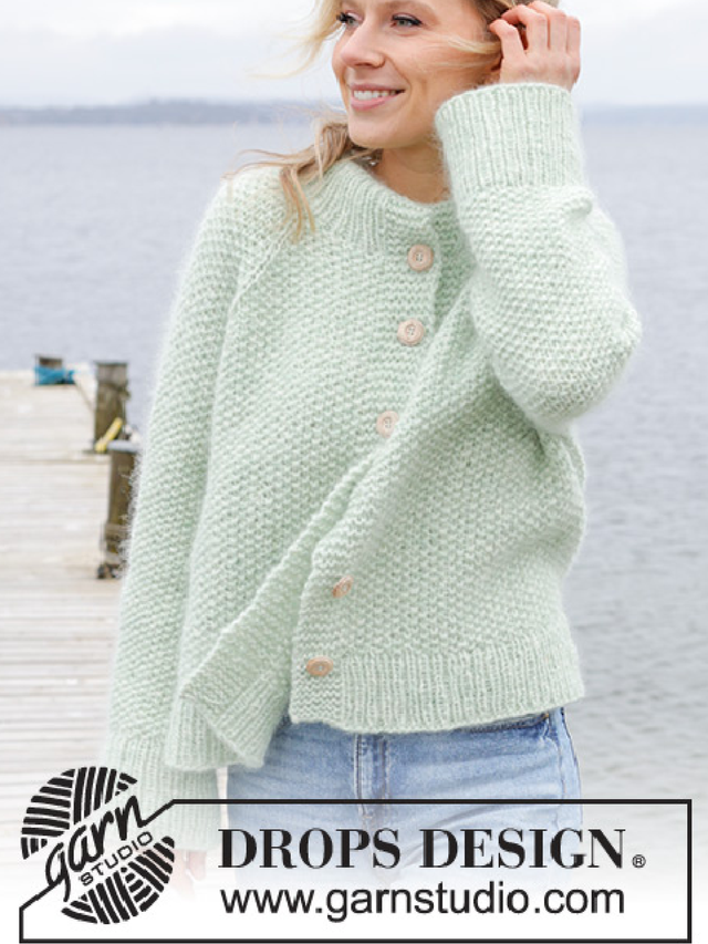 243-4 Green Whisper Cardigan