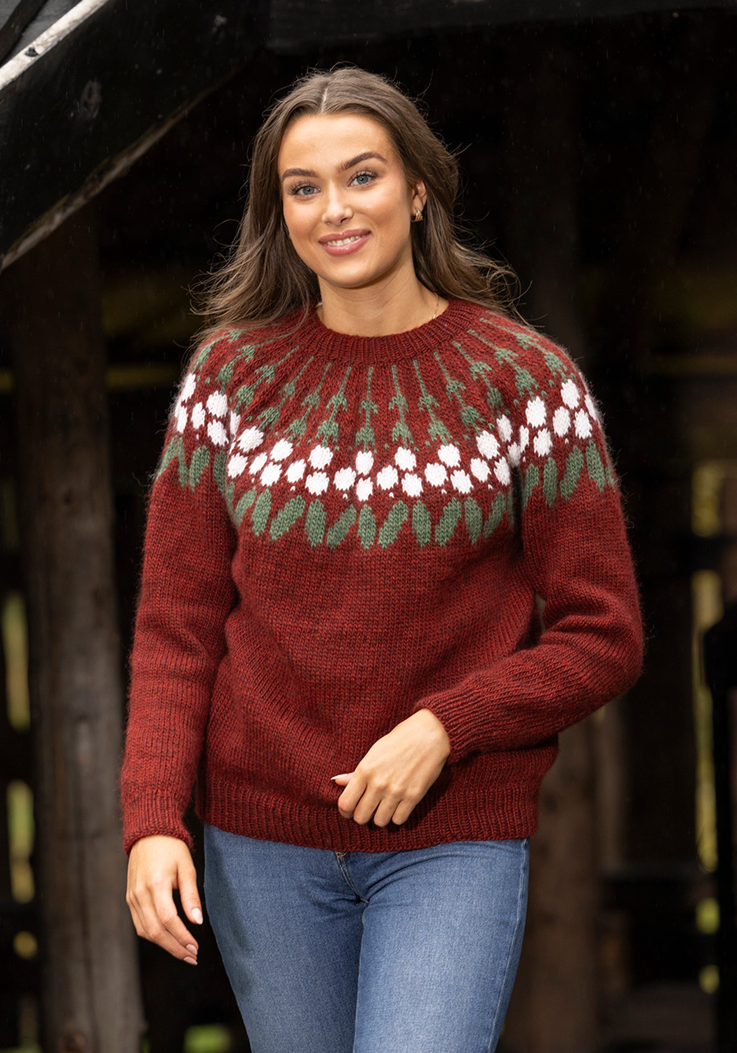 2431-8b Misteltoe genser