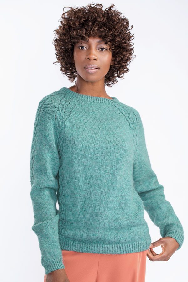 371-08 Aida sweater søgrøn