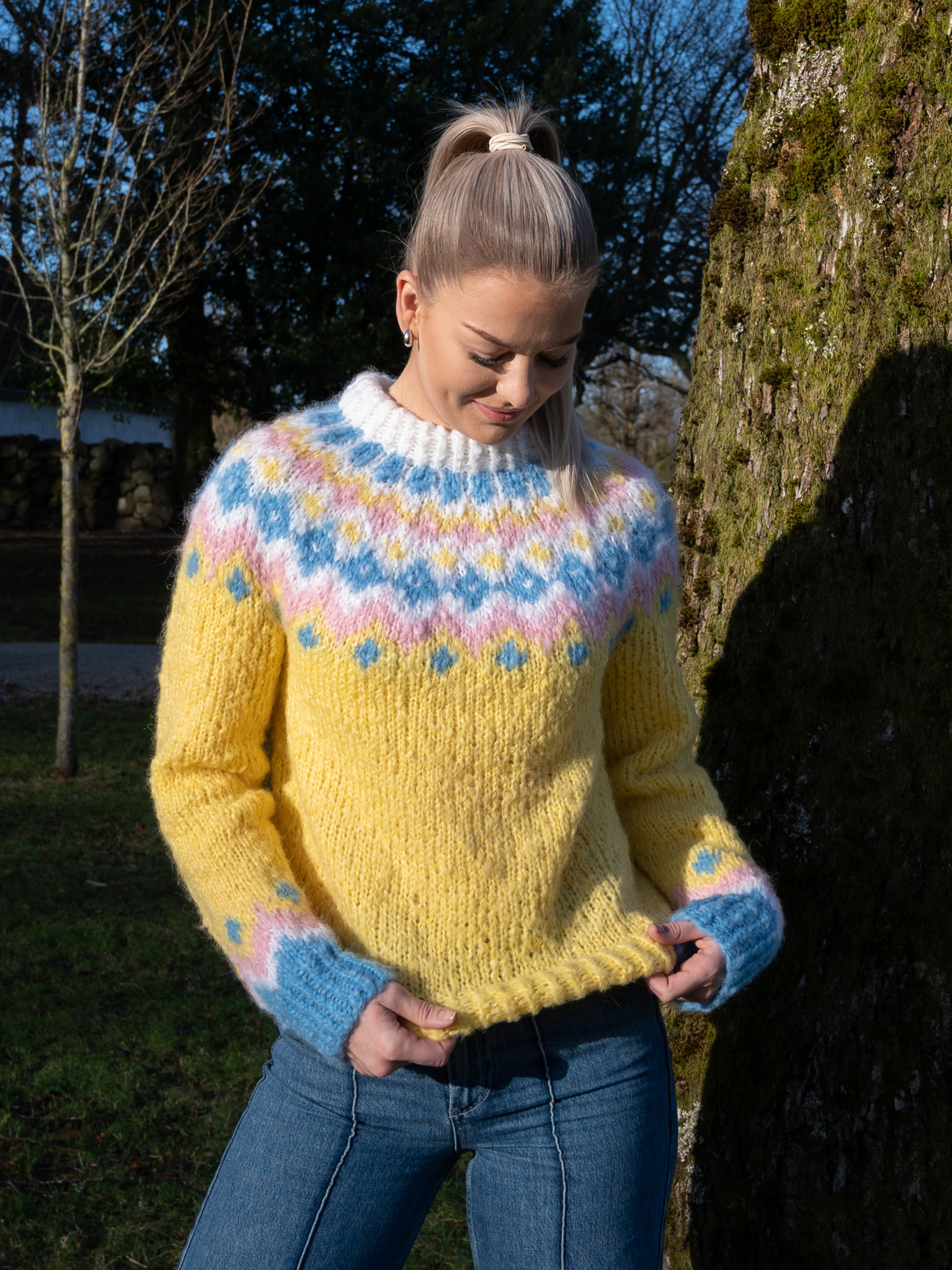 290-14A Fasett afterski genser