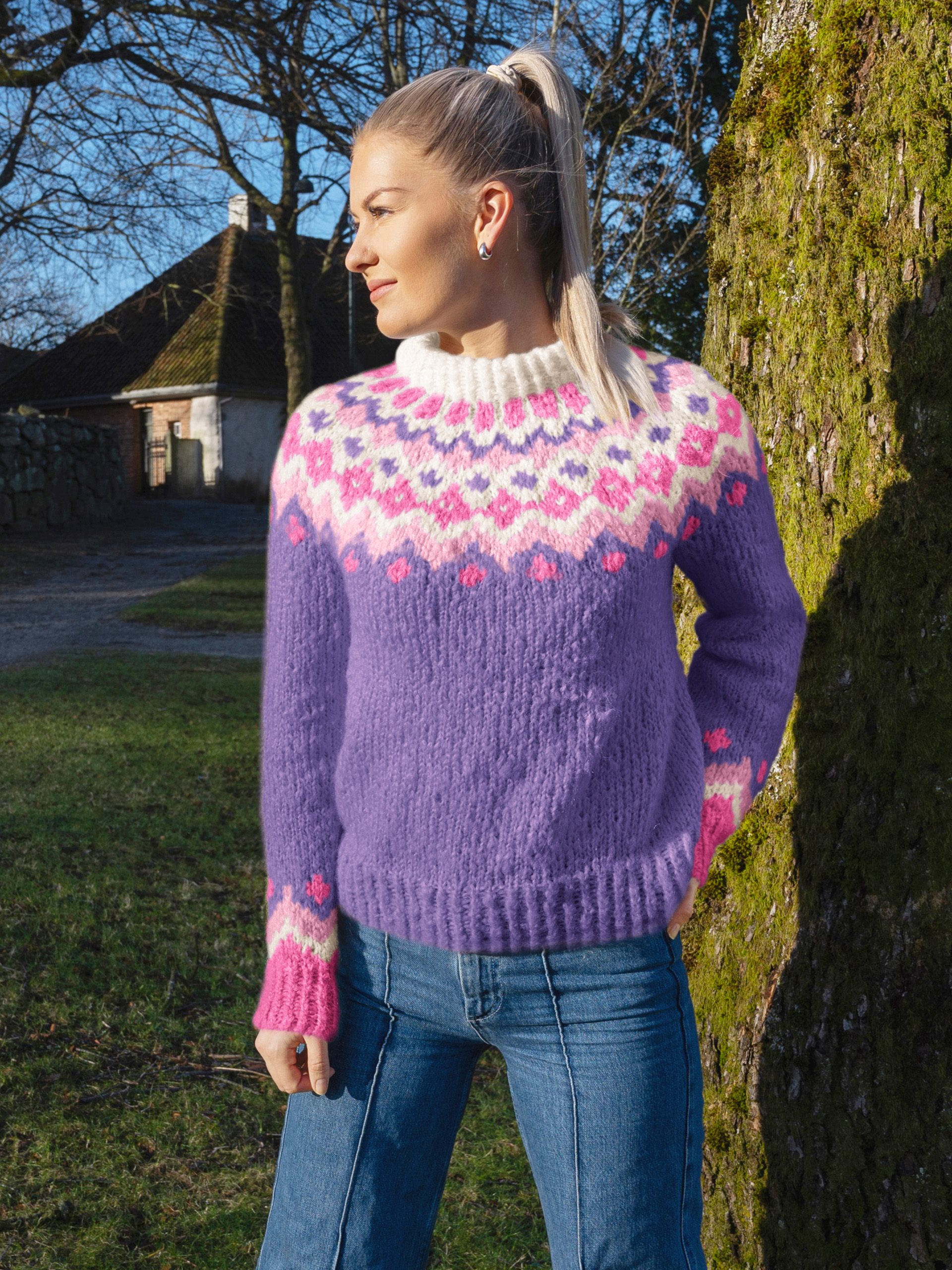 290-14C Fasett afterski genser