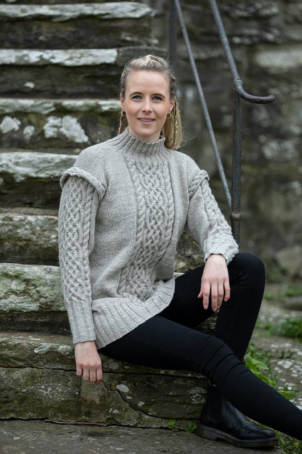 2127-2b Sif Viking tröja ljus grå