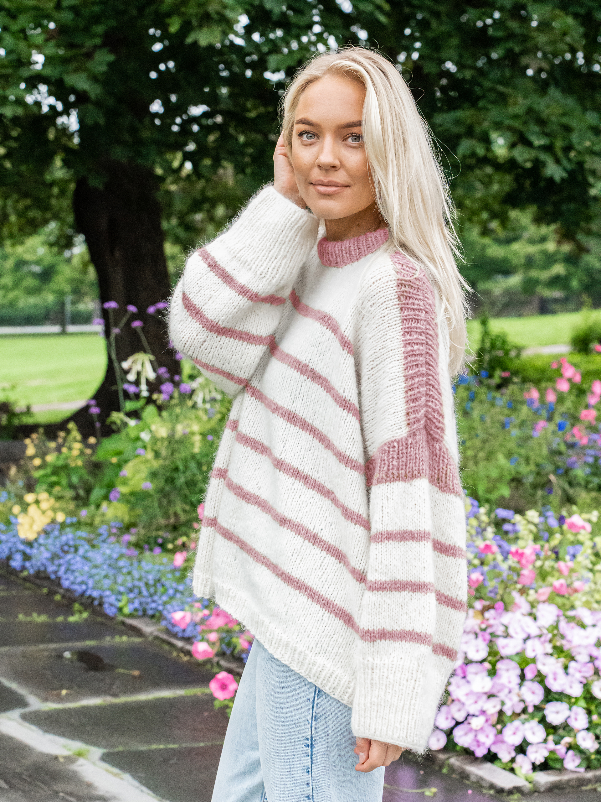 DESTINY DRIFT sweater lys gammelrosa