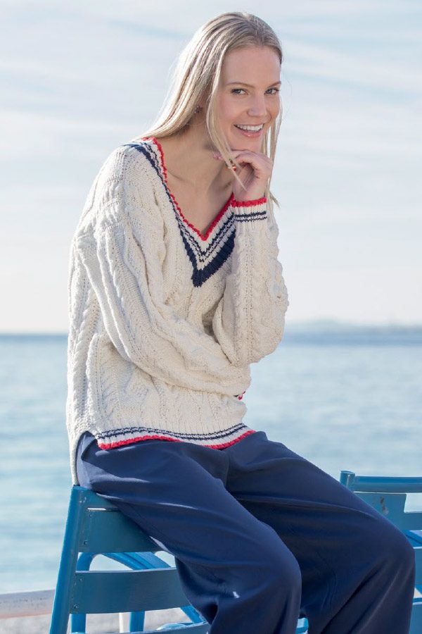 380-02 Charlotte tröja vit