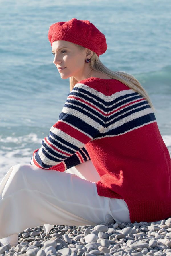 380-05 Louise Sweater Rød Lerke