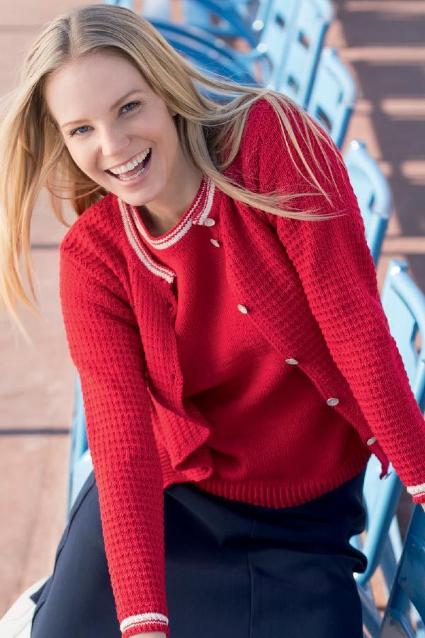 380-12 Greta Jakke Rød