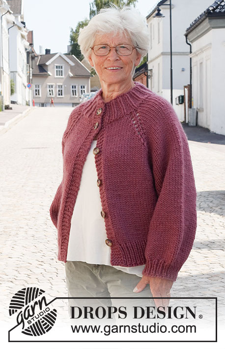 226-38 Crisp Cranberries cardigan