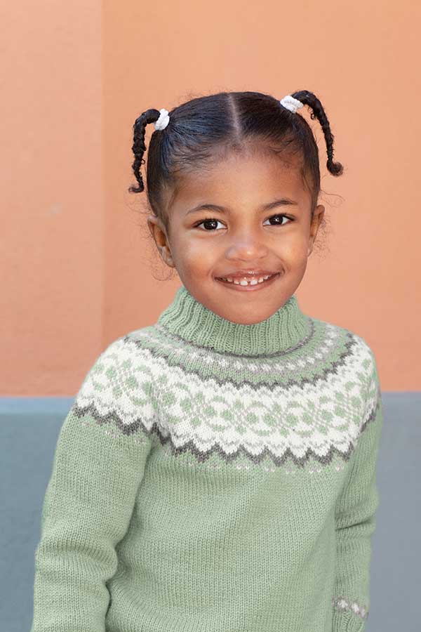 391-19 Kristine tröja dus jadegrön