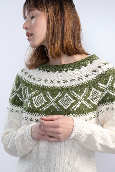 405-03 Cortina tröja oliv