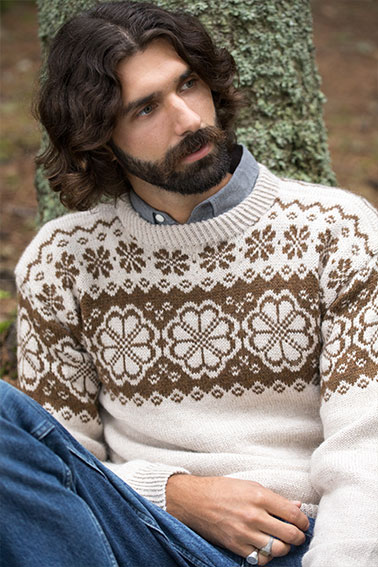 406-08 Q-symre tröja beige