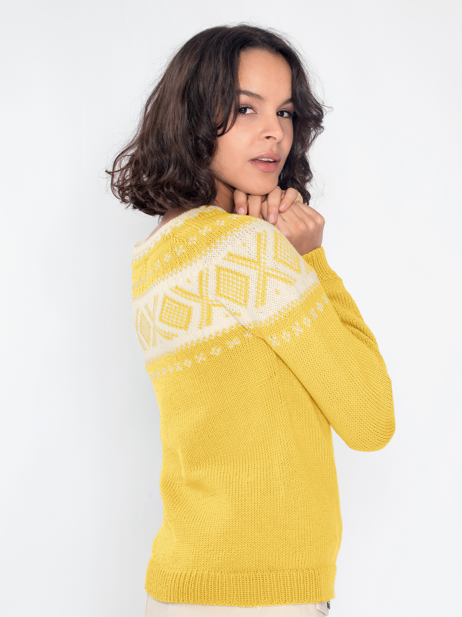 410-03e Cortina genser gul