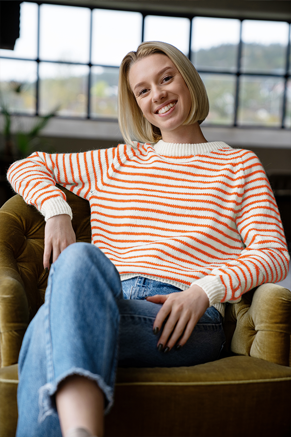 435-25e Noori tröja orange 