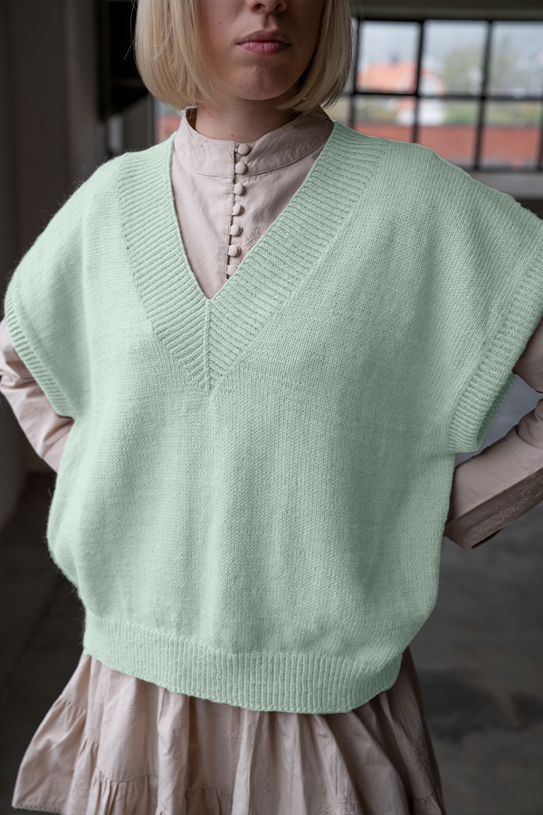 443-16f Léonie väst mintgrön