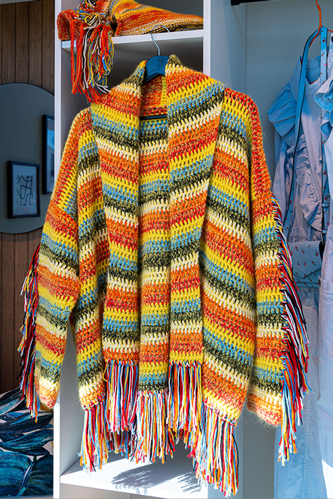 453-04 Heklet festival jakke