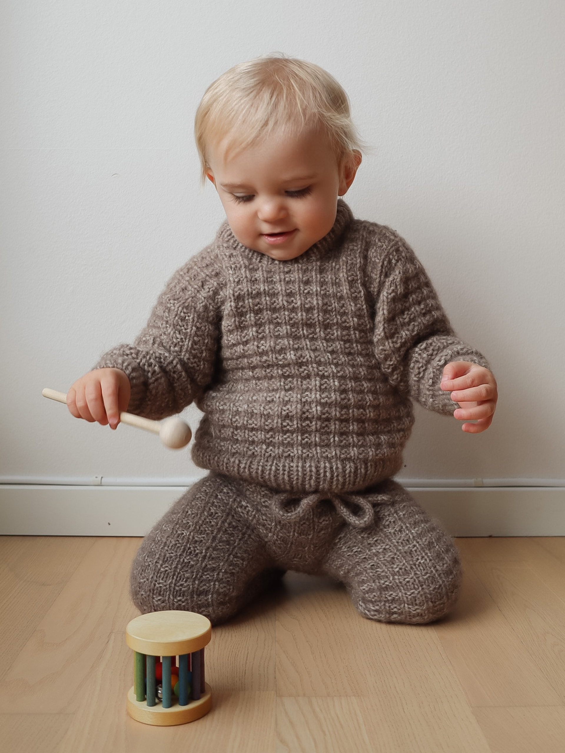 Fluffy genser truffle