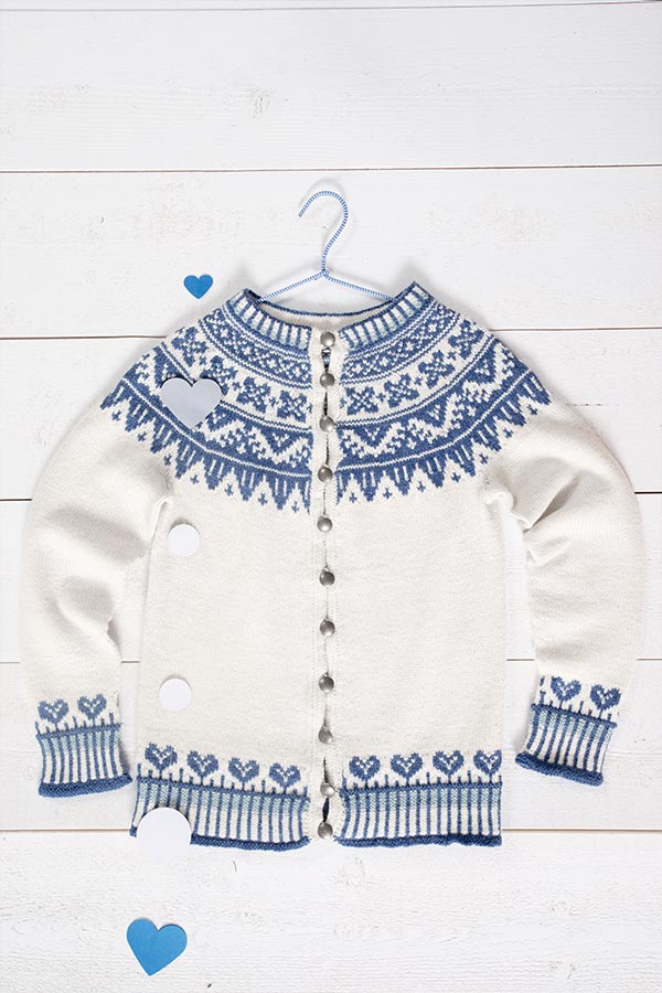 57-01 Vinterhjerter jakke natur