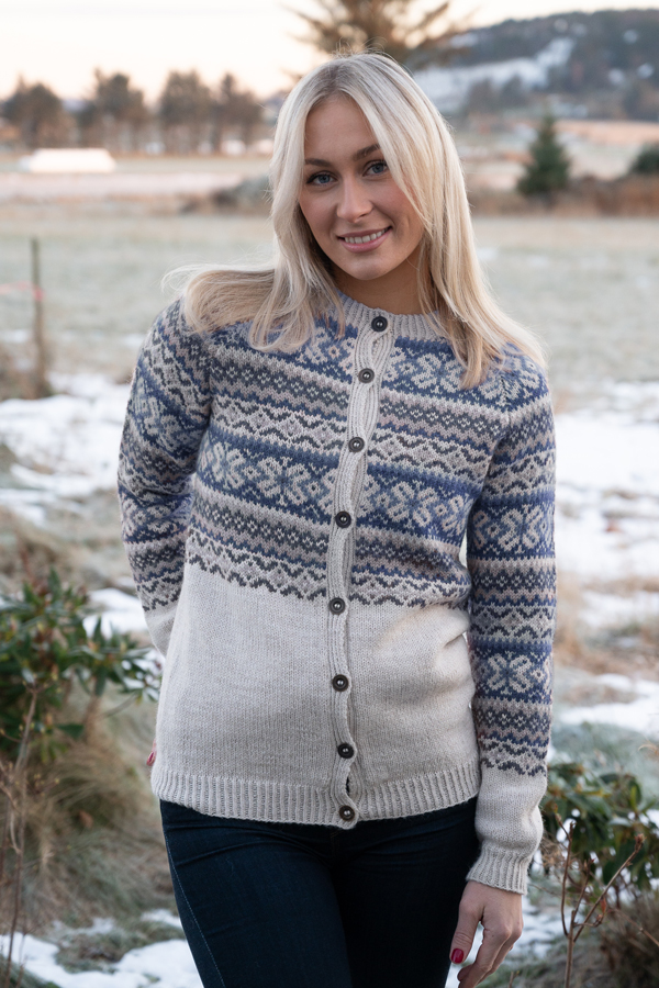 Glittertind jacka beige denim