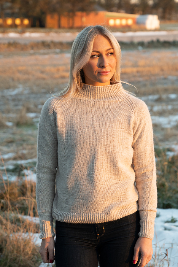 Lara tröja ljus beige